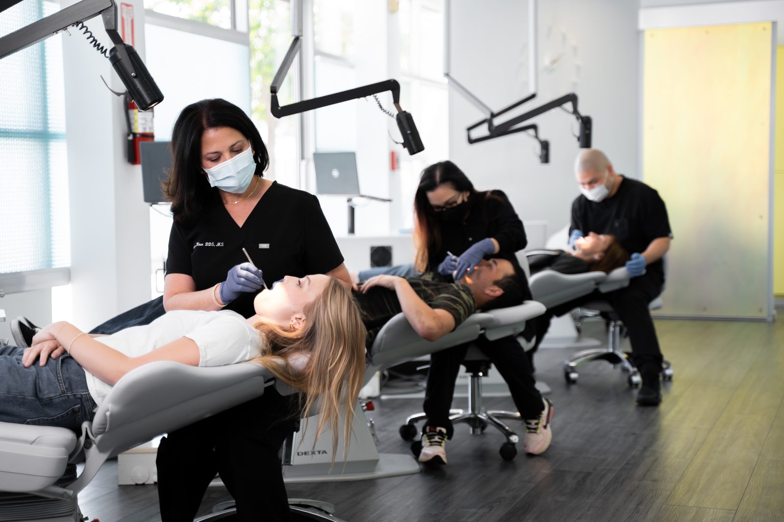 A busy afternoon in the treatment bay